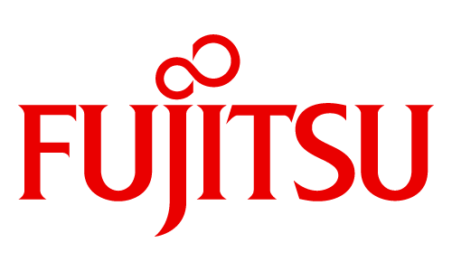 Fujitsu logo — global information and communications technology company